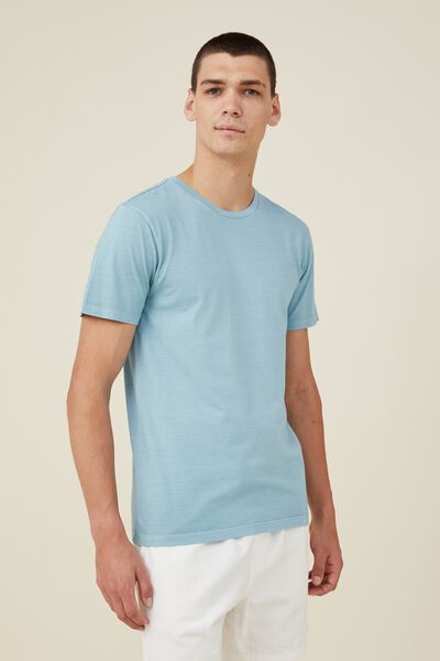 Organic Crew T-Shirt, YOUNG BLUE