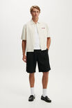 Ventura Short Sleeve Shirt, ECRU STRIPE EMB - example image 3