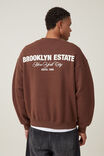 Box Fit Graphic Crew Sweater, BRUNETTE / NYC OWNERS CLUB - alternate image 3