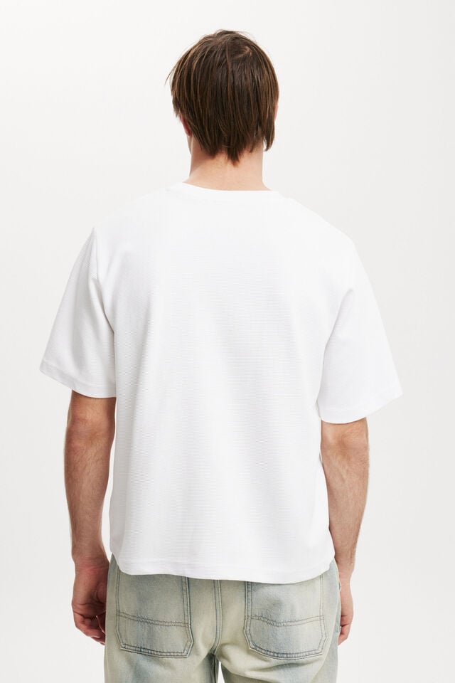 Cropped T-Shirt, WHITE TEXTURE