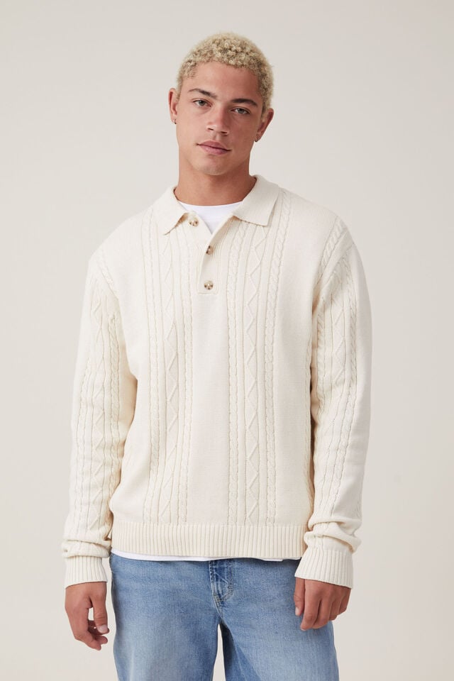 Rugby Knit, CREAM