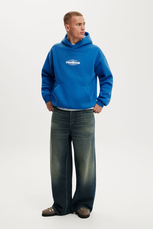 Box Fit Graphic Hoodie, CAROLINA BLUE / PAVILIONE