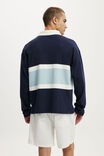 Box Fit Rugby Polo, INDIGO PANEL - example image 3