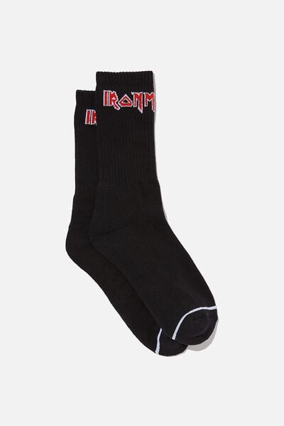 Special Edition Active Sock, LCN IM BLACK/IRON MAIDEN