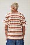 Camiseta - Loose Fit T-Shirt, TERRACOTTA SUN EVERYDAY STRIPE - vista alternativa 3