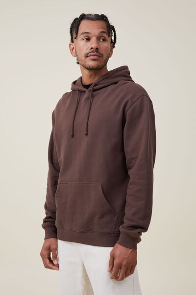 Essential Fleece Pullover, CHOCOLATE BROWN