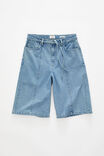 Super Baggy Jort, PINTUCK SPORTS BLUE - example image 2