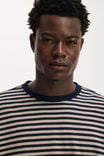 Everyday Fit Long Sleeve T-Shirt, HAZLENUT / VINTAGE NAVY STRIPE - example image 4