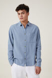 Portland Long Sleeve Shirt, STEEL BLUE CHEESECLOTH - alternate image 1