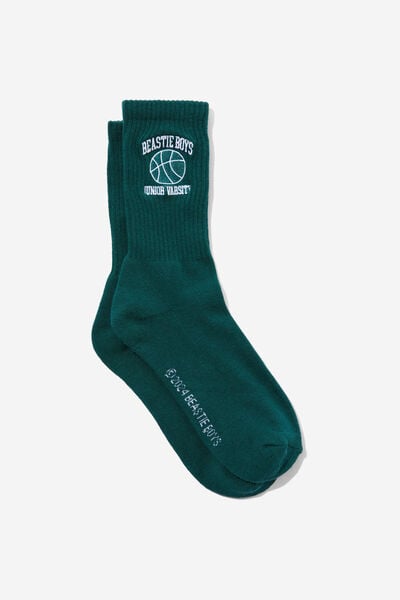 Special Edition Sock, LCN BRA VARSITY GREEN/BEASTIE BOYS