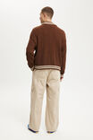 Cal&ccedil;a - Axel Super Baggy Cargo Pant, STONE - vista de exemplo 3