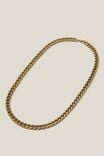 Chain Necklace, CHAIN/BURNISHED GOLD - alternate image 3