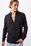 Cayman Long Sleeve Shirt, WASHED BLACK