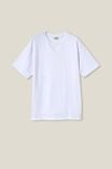 Box Fit Plain T-Shirt, WHITE - alternate image 5