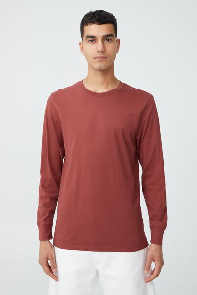 Organic Long Sleeve T-Shirt, VINTAGE RED
