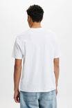 License Loose Fit College T-Shirt, LCN YAL WHITE/YALE - ARCH - alternate image 3