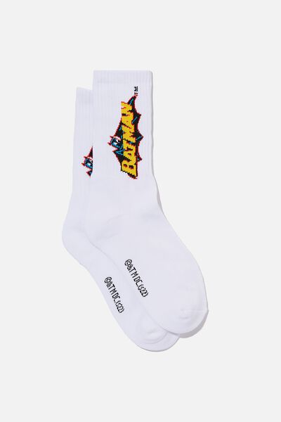 Special Edition Active Sock, LCN WB WHITE/BATMAN