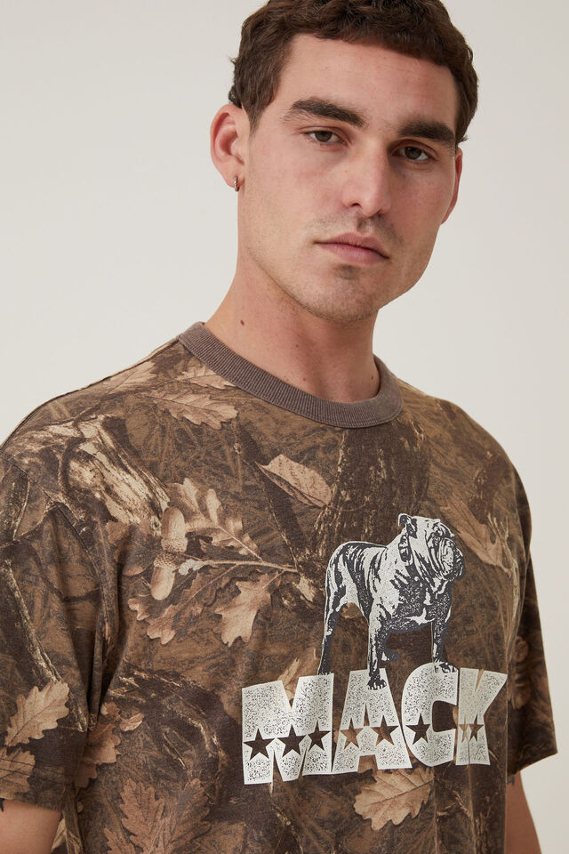 Mack Trucks Loose Fit T-Shirt, LCN MAC CAMO/BULLDOG