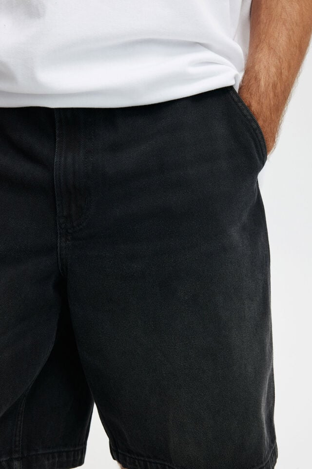 Shorts - Baggy Denim Short, REVOLVE BLACK