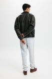 Baggy Cuffed Track Pant, GREY MARLE - alternate image 3