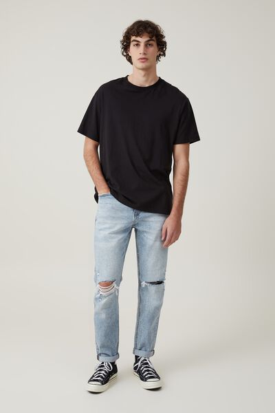 Calça - Relaxed Tapered Jean, SAN DIEGO BLUE RIP