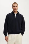 1/4 Zip Fleece, INK NAVY - example image 1
