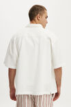 Boxy Fit Short Sleeve Shirt, WHITE - example image 3