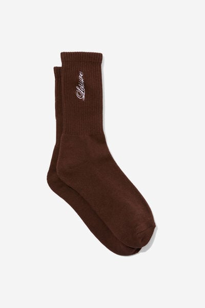 Graphic Sock, CHOCOLATE/LEISURE