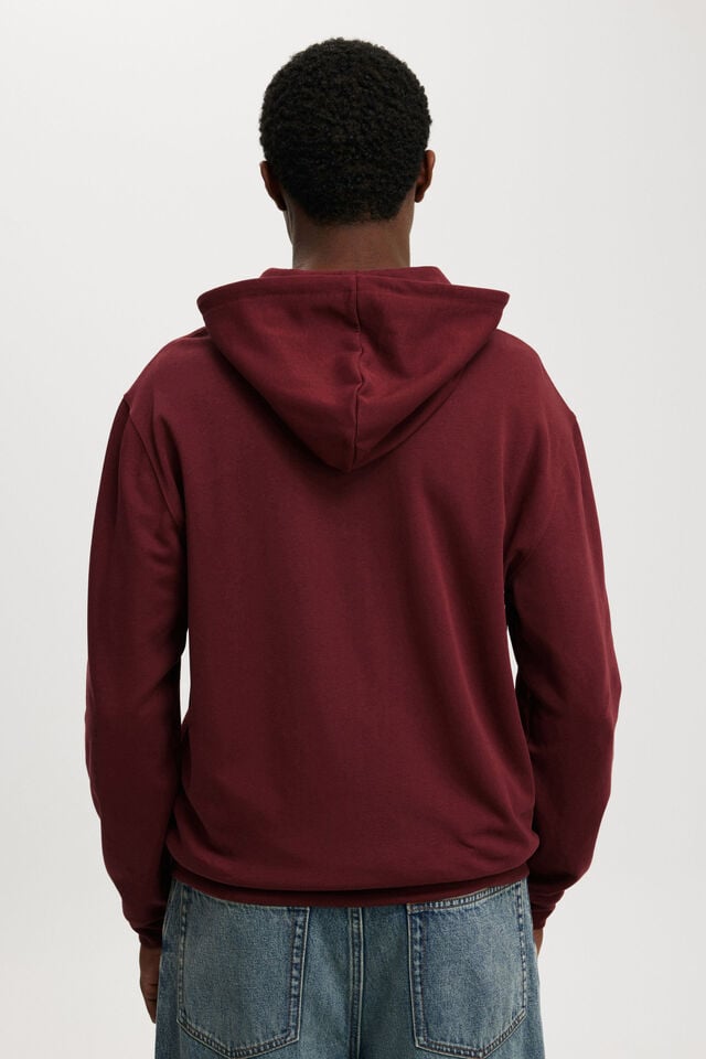 Hyperweave Zip Up Hoodie, DARK CARMINE