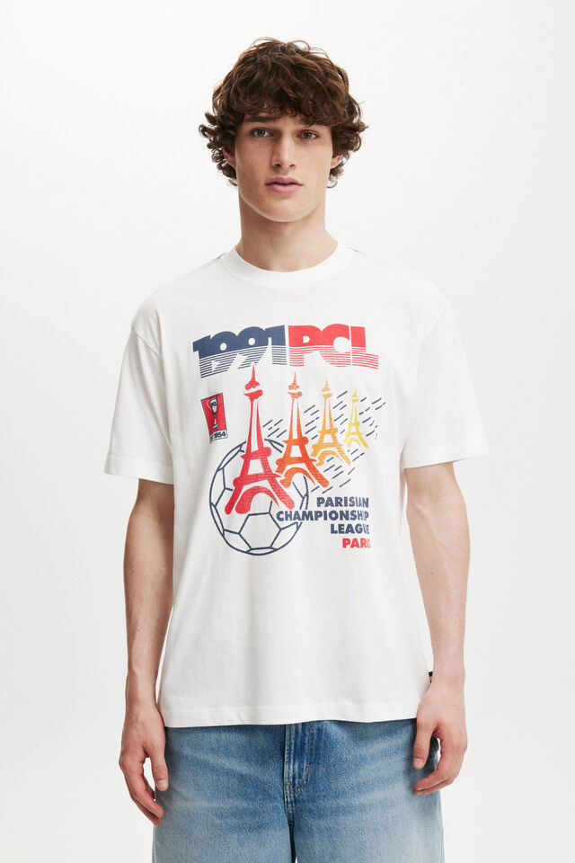 Loose Fit Art T-Shirt, VINTAGE WHITE / 1991 CHAMPIONS
