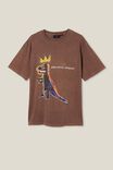 Basquiat Loose Fit T-Shirt, LCN BSQ WOODCHIP/DINOSAUR - alternate image 5