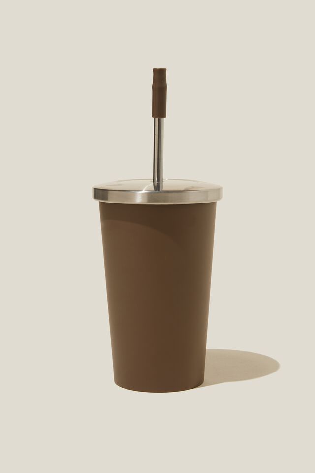 Metal Smoothie Cup 500Ml, CHOCOLATE