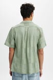 Palma Short Sleeve Shirt, SAGE GRID PATTERN - alternate image 3