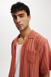 Palma Short Sleeve Shirt, PEACH RESORT STRIPE - alternate image 4