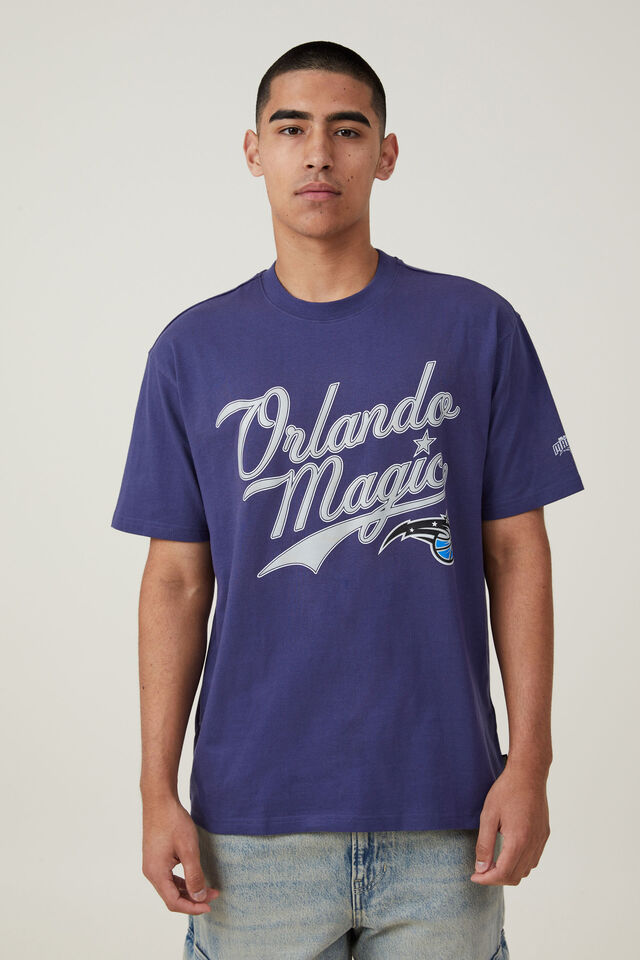 NBA Orlando Magic Loose Fit T-Shirt, LCN NBA TRUE NAVY / ORLANDO MAGIC - SCRIPT