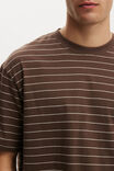 Everyday Fit T-Shirt, ESPRESSO / OAT STRIPE - example image 4