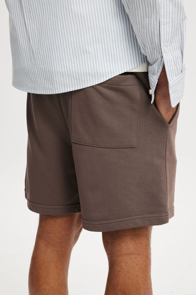 Everyday Fleece Short, WASHED CHOCOLATE