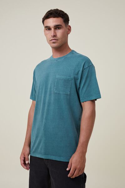 Camiseta - Organic Loose Fit T-Shirt, EVERGREEN