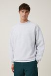 Moletom - Oversized Crew Sweater, GREY MARLE - vista alternativa 1