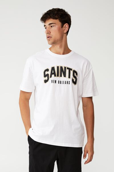 Active Logo T-Shirt, LCN NFL WHITE/NFL - NEW ORLEANS SAINTS