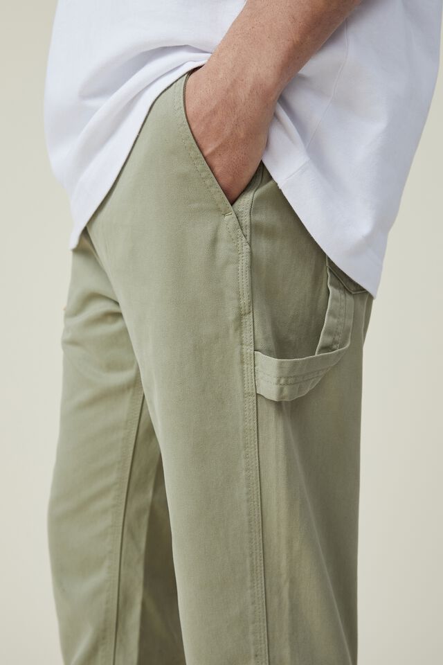 Relaxed Chino, PALE GREEN CARPENTER