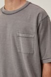 Crop Fit Reversed T-Shirt, SLATE STONE - alternate image 4