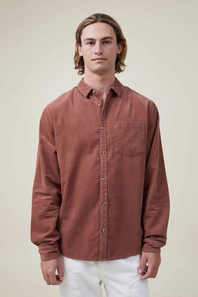 Portland Long Sleeve Shirt, ROCK CORD