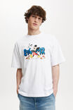 Box Fit Pop Culture T-Shirt, LCN DIS WHITE/MICKEY WHISTLE - alternate image 1