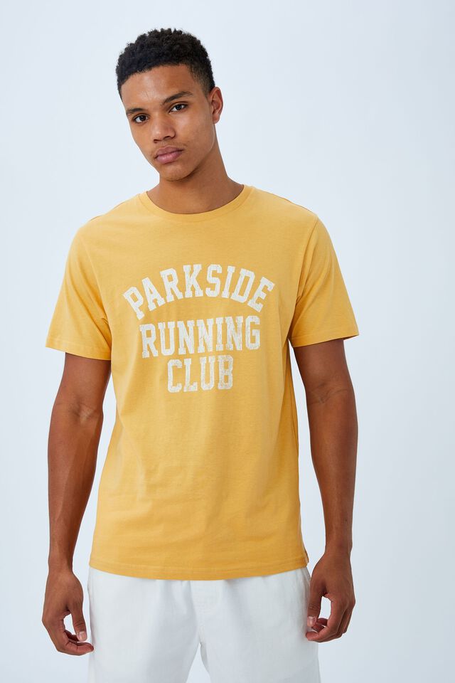 Tbar Sport T-Shirt, BANANA/PARKSIDE RUNNING CLUB