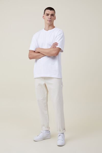 Calça - Relaxed Tapered Jean, WORKER NATURAL