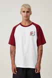 Mtv X Rolling Stones Loose Fit T-Shirt, LCN BRA VINTAGE WHITE/CRIMSON/MOON MAN - alternate image 1