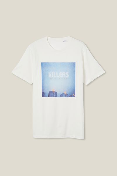 Tbar Collab Icon T-Shirt, LCN BRA VINTAGE WHITE/THE KILLERS - HOT FUSS
