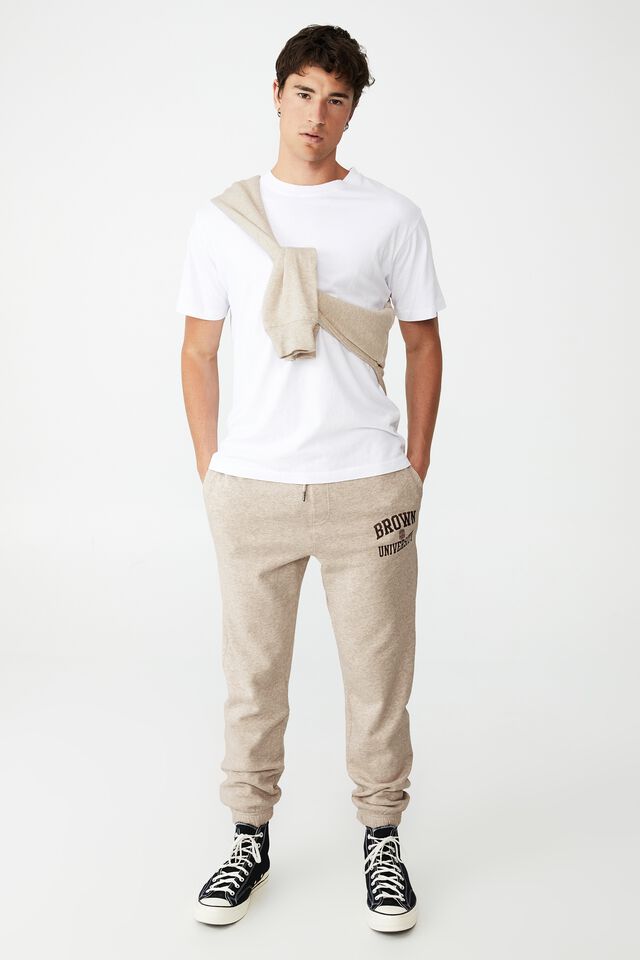 Special Edition Track Pant, LCN BRO OATMEAL MARLE/BROWN UNIVERSITY