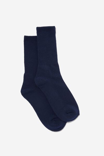 Essential Sock, NAVY SOLID